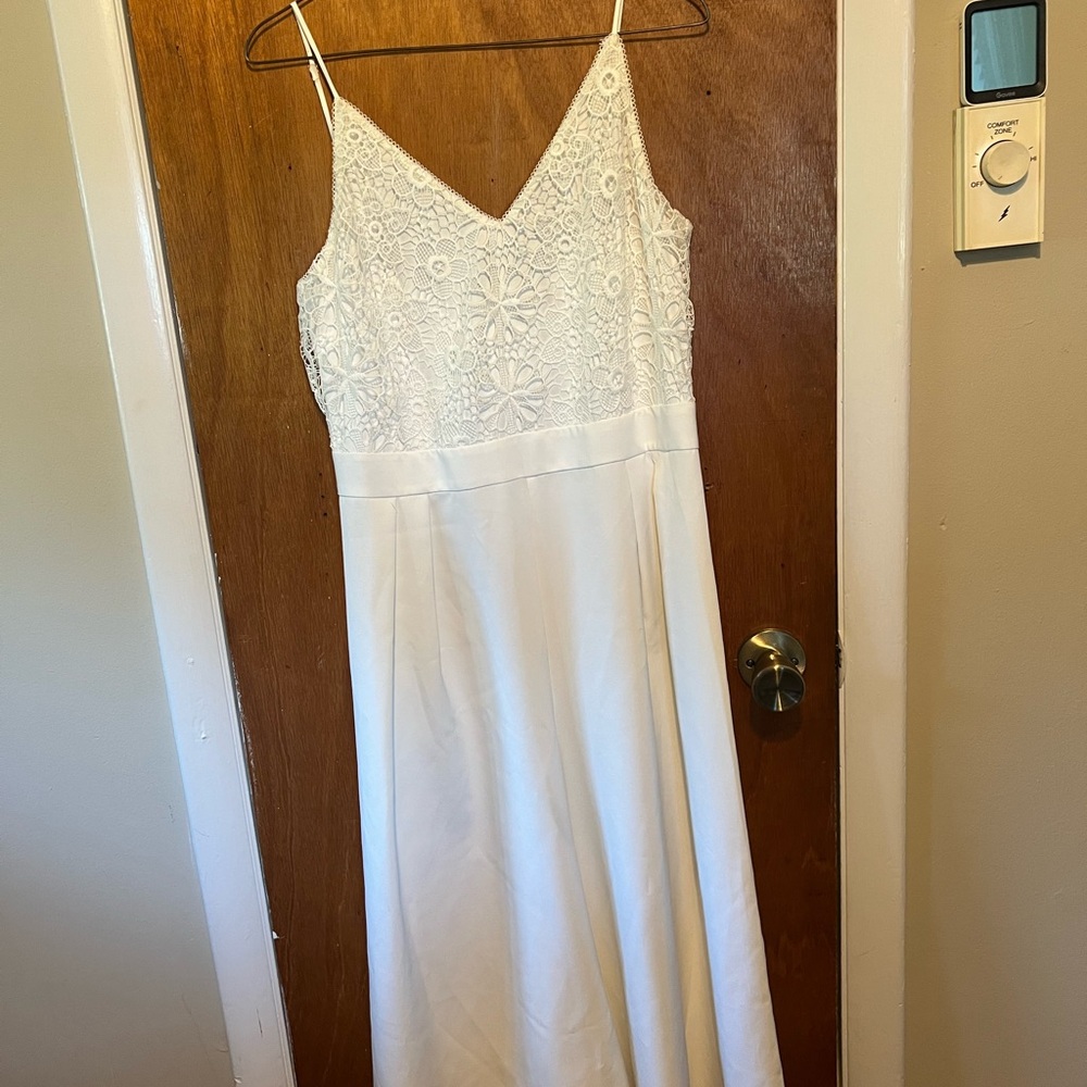 Altar’d State Valentina Spaghetti Strap White Lace Women’s Romper